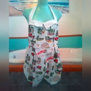 Hell bunny Vixens size xl Hawaiian romper